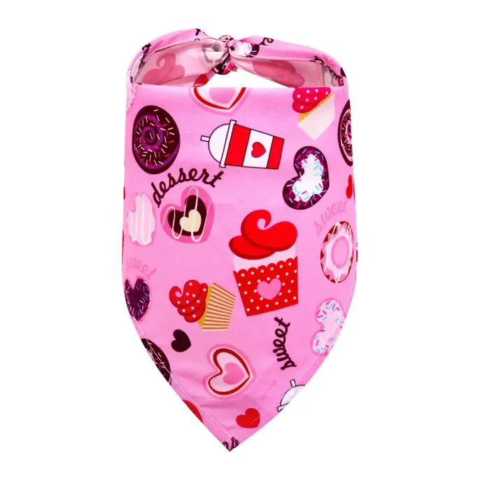 B Valentine Day Pet Heart Bandana Valentine Day Pet Heart Bandana for Dogs Wedding Holiday Accessories