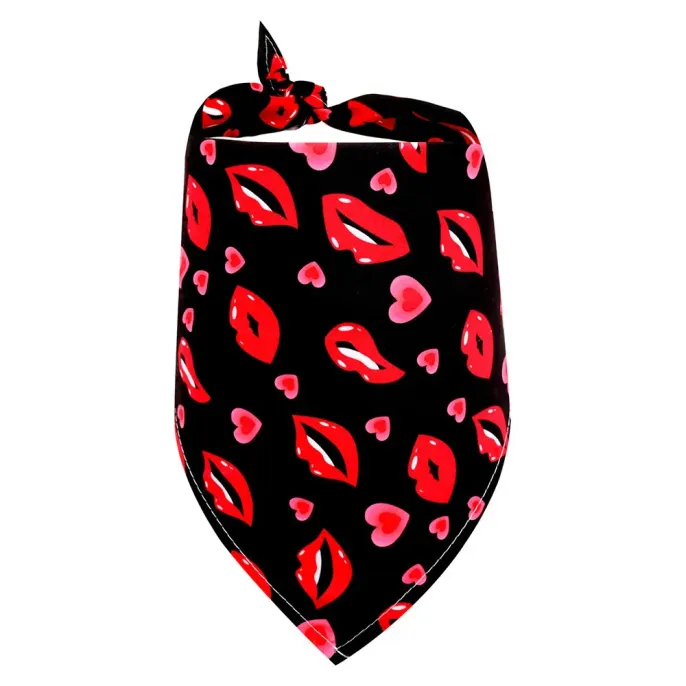 E Valentine Day Pet Heart Bandana Valentine Day Pet Heart Bandana for Dogs Wedding Holiday Accessories