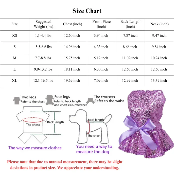 Purple Color Sequin Dog and Cat Dress Wedding Gown Purple Color Sequin Dog and Cat Dress Wedding Gown