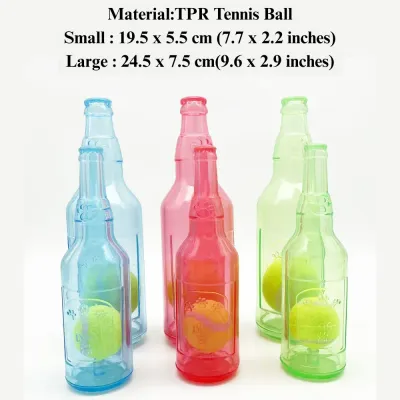 Pet Interactive Toy Squeaky Bottle Rubber Chew Teething Floating Ball Pet Interactive Toy Squeaky Bottle Rubber Chew Teething Floating Ball