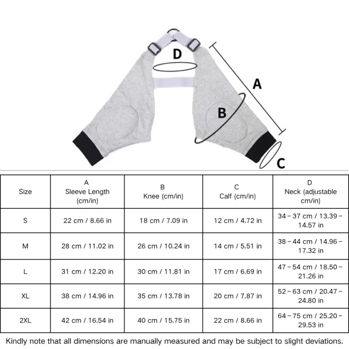 Dog Recovery Suit size