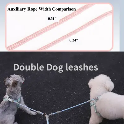 Dual Dog Leash for Walking Two Medium Dogs at Once Dual Dog Leash for Walking Two Medium Dogs at Once
