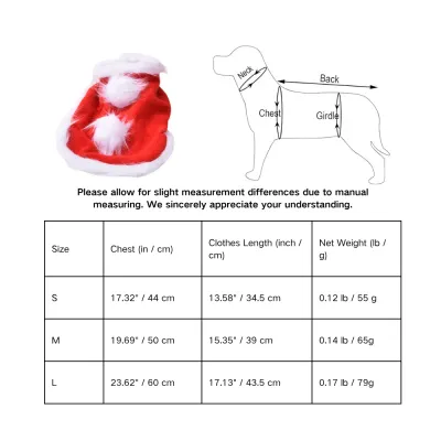 Dog Red Christmas Cape Dog Red Christmas Cape