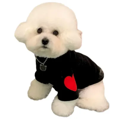 Thick Warm Winter Apparel Fleece Heart Sweatshirt for Small Dogs Thick Warm Winter Apparel Fleece Heart Sweatshirt for Small Dogs