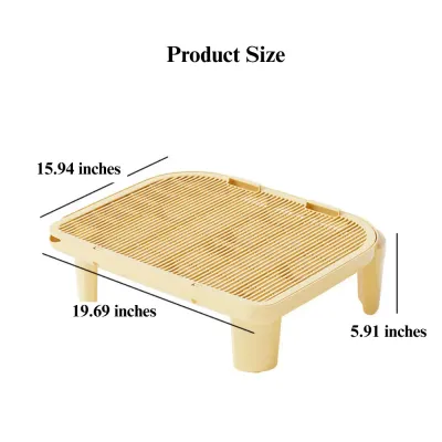 Double Layer Cat Litter Mat Anti-Tracking for Litter Box, 5.91 Height Double Layer Cat Litter Mat Anti-Tracking for Litter Box, 3.54 Height