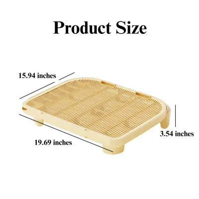 Double Layer Cat Litter Mat Anti-Tracking for Litter Box, 3.54 Height Double Layer Cat Litter Mat Anti-Tracking for Litter Box, 3.54 Height