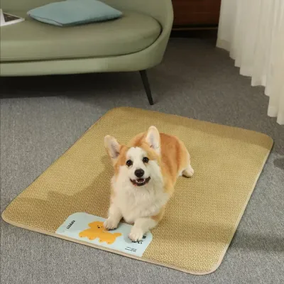 Cooling Rattan Pet Mat Breathable Bed for Dogs and Cats