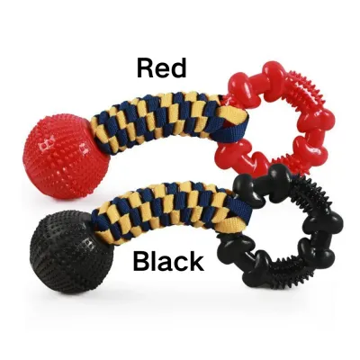 Dog TPR Rope Knot Toy two colors Dog TPR Rope Knot Toy two colors