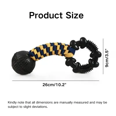 Dog TPR Rope Knot Toy size Dog TPR Rope Knot Toy size