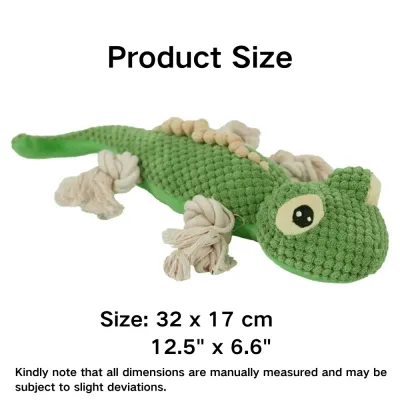 Lizard-shaped dog toy size Lizard-shaped dog toy size