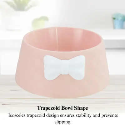 bowknot design pet bowl Durable Bowknot Pet Feeding Bowl