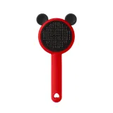 dog grooming brush Self Cleaning Pet Grooming Brush with Stainless Steel Bristles