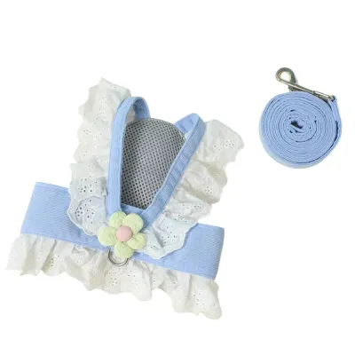 small dog harness Breathable Pet Harness and Leash Set for Cats