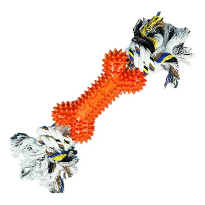 Orange Bone Shape Dog Toy Orange Bone Shape Dog Toy