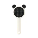 self cleaning brush Self Cleaning Pet Grooming Brush with Stainless Steel Bristles