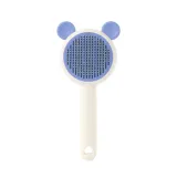 stainless steel pet brush Self Cleaning Pet Grooming Brush with Stainless Steel Bristles