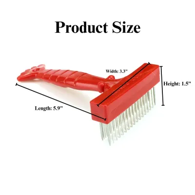 Double Row Dematting Comb for Dogs and Cats
