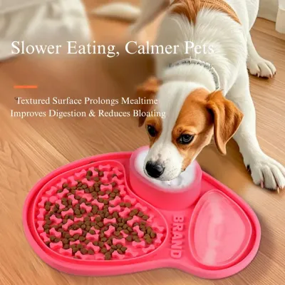 All-in-One Dog Lick Pad with Three Functional Zones
