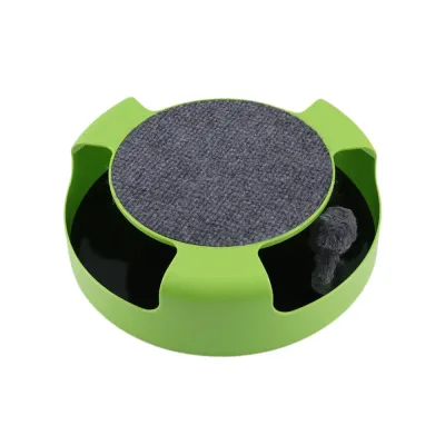 Interactive Cat Scratch Pad Green