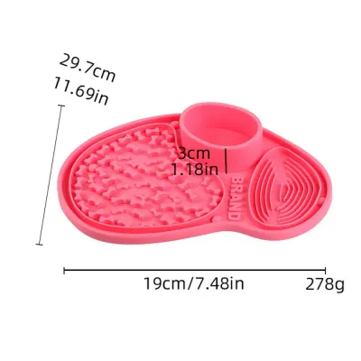 All-in-One Dog Lick Pad with Three Functional Zones