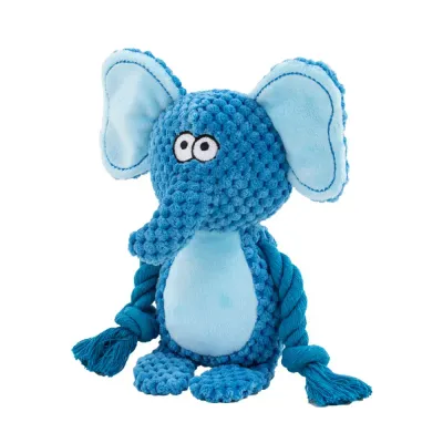Plush Tug Toy with Squeaker & Crinkle – Interactive Chew Training Rope Toy for Dogs
