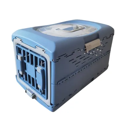 Blue Collapsible Pet Crate Small