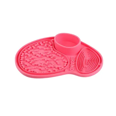 All-in-One Dog Lick Pad with Three Functional Zones