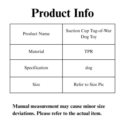 Suction Tug Toy for Dogs size Suction Tug Toy for Dogs size