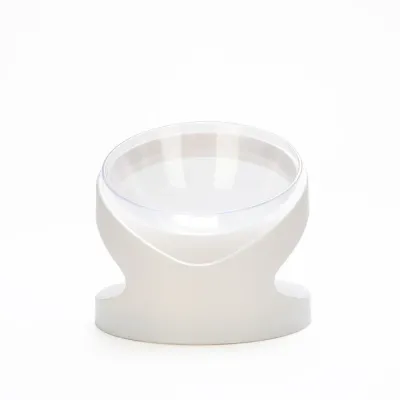 tilted cat bowl Tilted Cat Bowl Ergonomic Raised Feeding Dish Neck Protection Pet Bowl