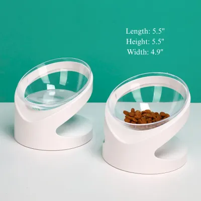 ergonomic pet bowl Tilted Cat Bowl Ergonomic Raised Feeding Dish Neck Protection Pet Bowl