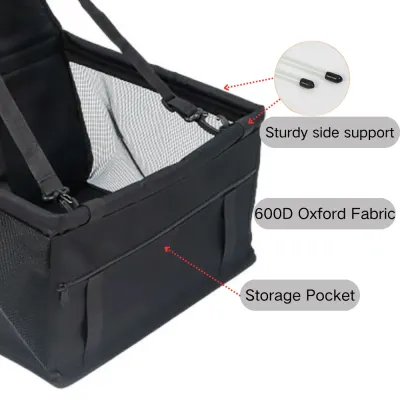 Zippered storage pet car seat Zippered storage pet car seat