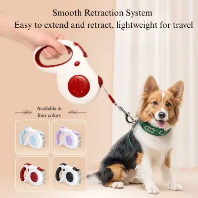 Automatic Retractable Dog Leash Comfortable Grip Heavy Duty Large Dogs