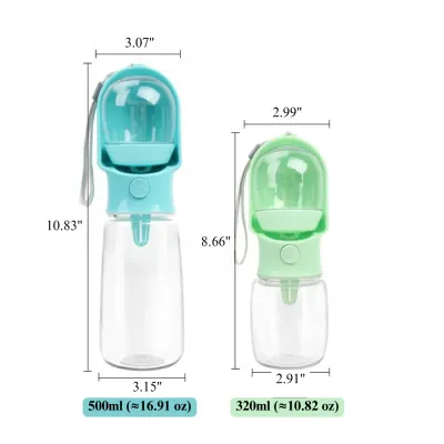 Portable Dog Water Bottle size