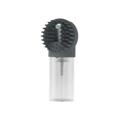 pet bath brush Silicone Pet Bath Brush Foam Dispenser Grooming Massage Tool