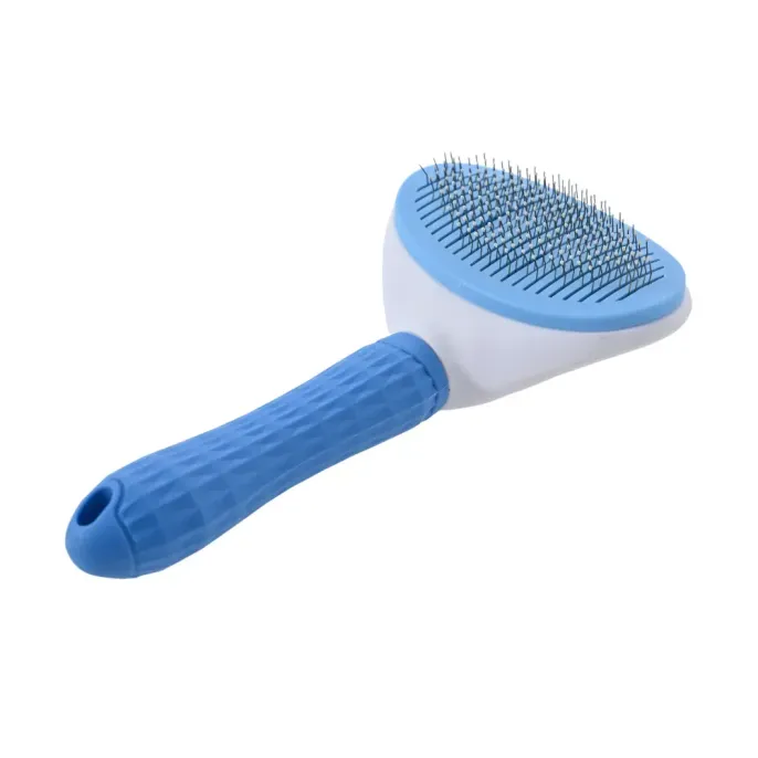 Self Cleaning Pet Brush blue