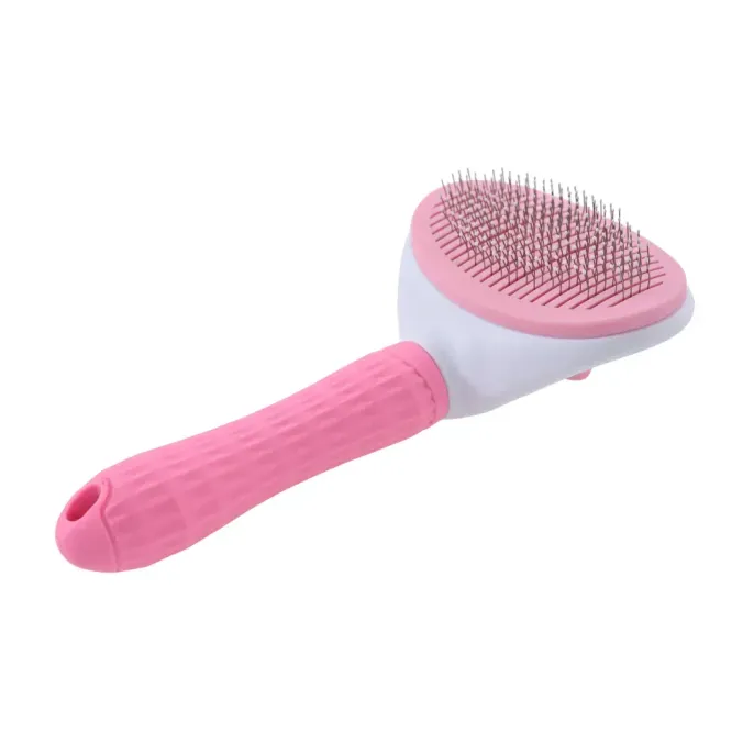 Self Cleaning Pet Brush pink