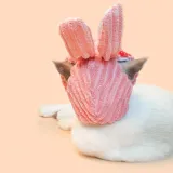 Cute Bunny Patch Pet Costume Hat for Cats and Small Dogs