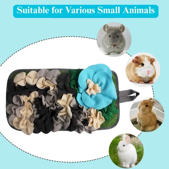 Square Foraging Snuffle Mat for Rabbits and Guinea Pigs