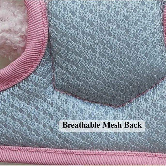 Cute Bunny Plush Dog Harness Vest with Leash for Small Breeds