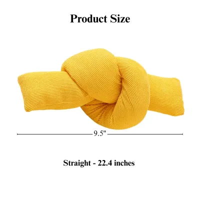 Cat Chew Pillow Toy Durable Crinkle Plush Kicker for Play