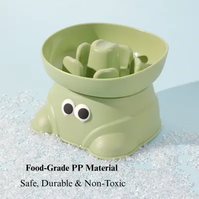pet slow feed bowl Elevated Dog Slow Feeder Bowl Anti Spill for Small Breeds