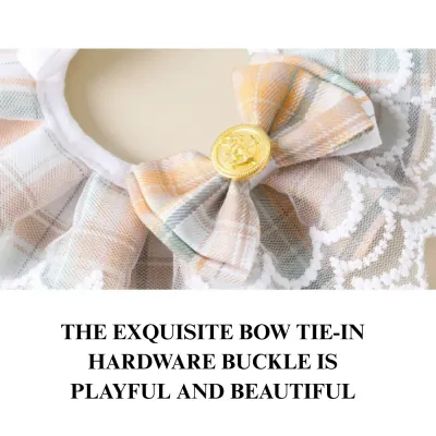 puppy lace bow Lace Pet Collar Princess Style Bow Tie Neck Accessory