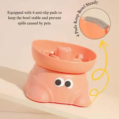 non-slip dog feeder Elevated Dog Slow Feeder Bowl Anti Spill for Small Breeds