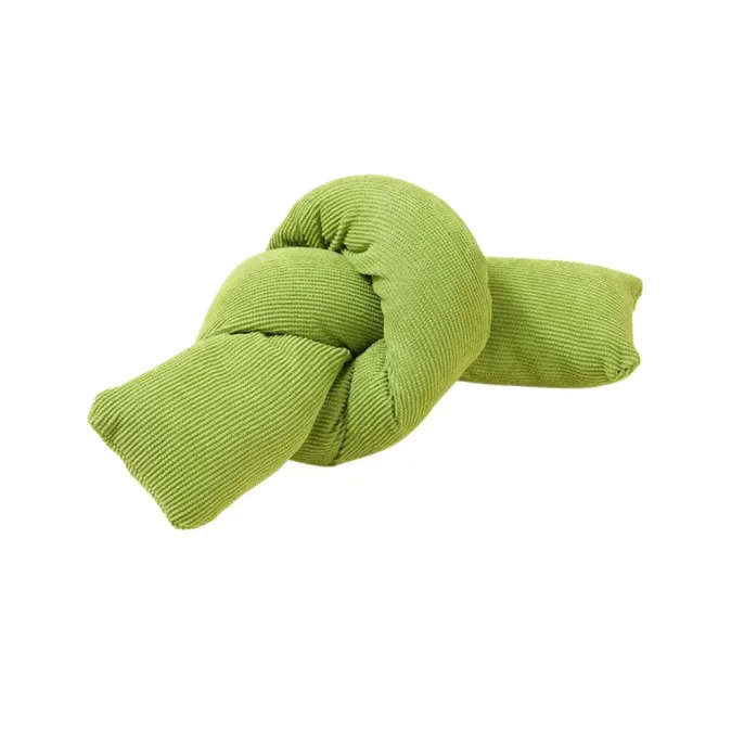 Cat Chew Pillow Toy Durable Crinkle Plush Kicker for Play