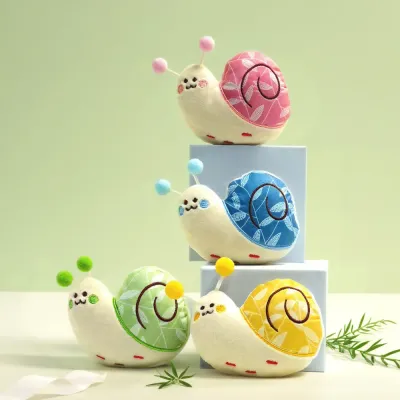 Snail Plush Dog Toy Chew Resistant Interactive Play Soft Toy