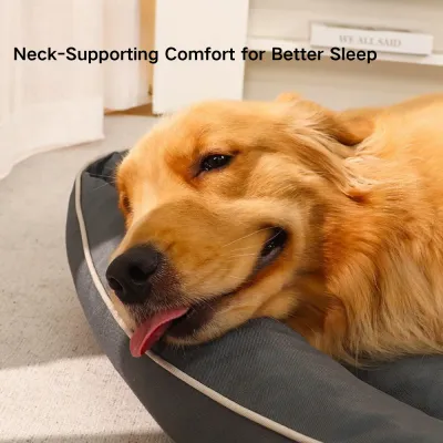 neck support rectangle dog bed