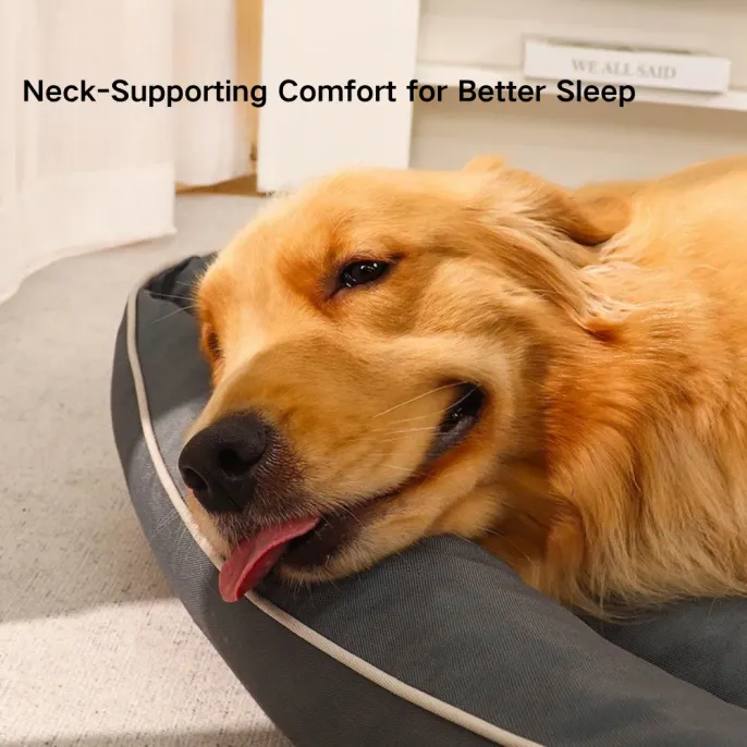 neck support rectangle dog bed