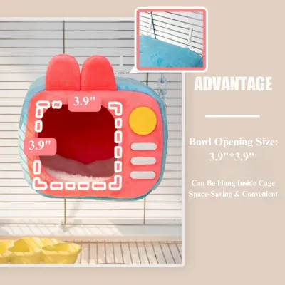 hamster nest Small Animal Plush TV Bed for Sugar Glider and Bird Use