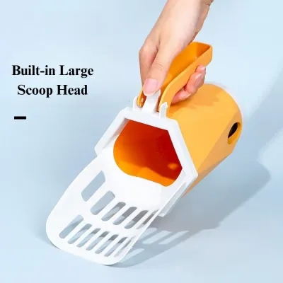 detachable cat litter bin All in One Cat Litter Scoop Set with Removable Waste Container