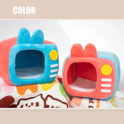 parrot soft hut Small Animal Plush TV Bed for Sugar Glider and Bird Use